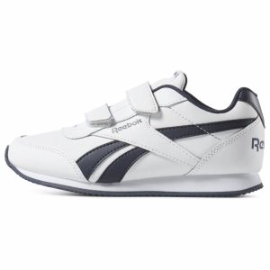 Adidasy Dziecięce Reebok Royal Classic Jogger Białe/Granatowe PL 82UKBQD